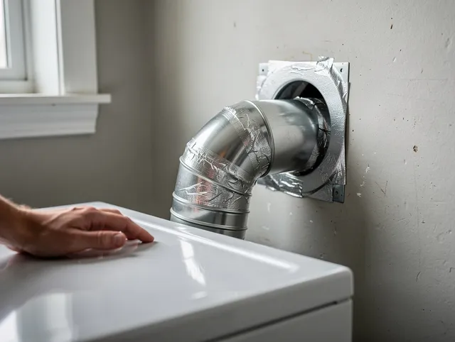 Tallmadge Dryer Vent Cleaning expert performing professional dryer vent repair and installation in Tallmadge